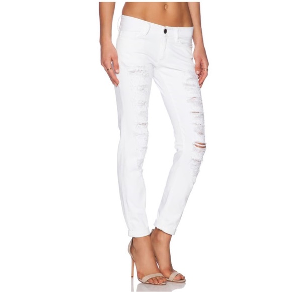 Etienne Marcel Women’s Ripped Skinny Jeans White Size 27 - Picture 1 of 5
